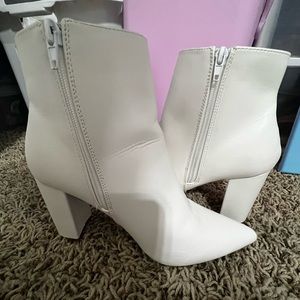 White Heeled Boots